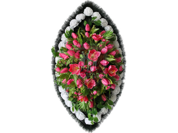 Венок из искусственных цветов Заказной N37 110-140 см