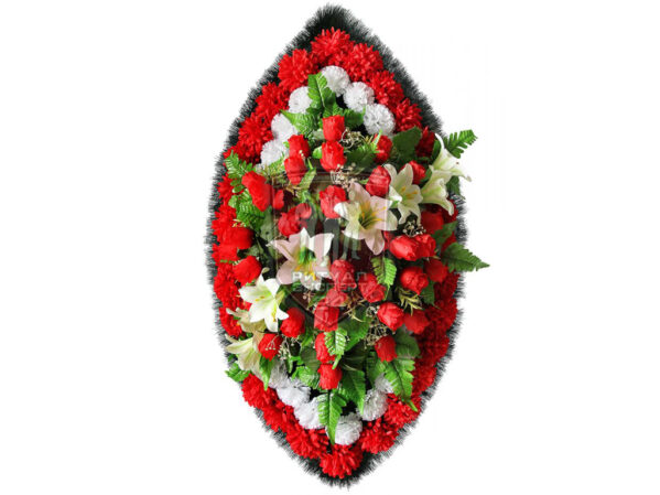 Венок из искусственных цветов Заказной N41 110-140 см