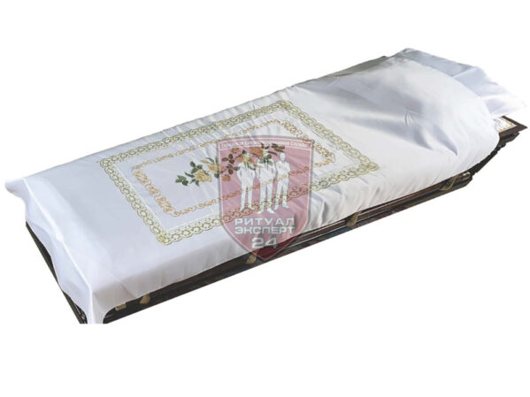 Комплект парчовый Розы бежевые 95x210 см